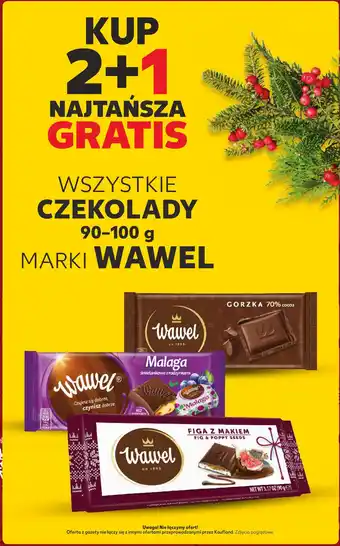 Kaufland WSZYSTKIE CZEKOLADY 90-100 g MARKI WAWEL oferta