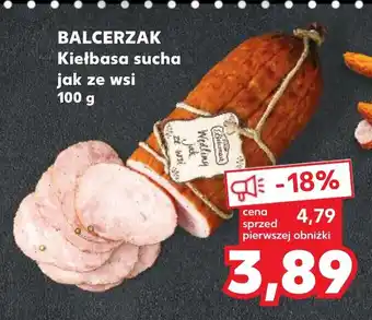 Kaufland BALCERZAK Kiełbasa sucha jak ze wsi 100 g oferta