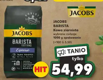 Kaufland JACOBS BARISTA Kawa ziarnista wybrane rodzaje 1000 g oferta