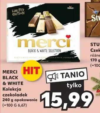 Kaufland Merci BLACK & WHITE SELECTION Kolekcja czekoladek 240g oferta