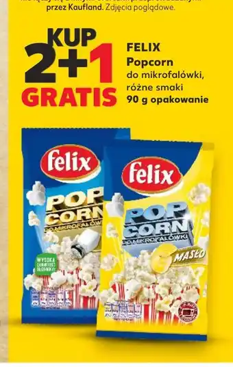 Kaufland FELIX Popcorn do mikrofalówki, różne smaki 90g oferta