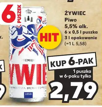 Kaufland ŻYWIEC Piwo 5,5% alk. 6 x 0,5l oferta