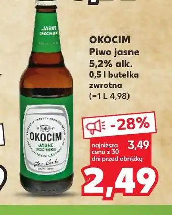 Kaufland OKOCIM Piwo jasne 5,2% alk. 0,5 l butelka oferta