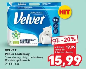 Kaufland VELVET Papier toaletowy oferta