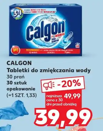Kaufland CALGON Tabletki do zmiękczania wody 30 sztuk oferta