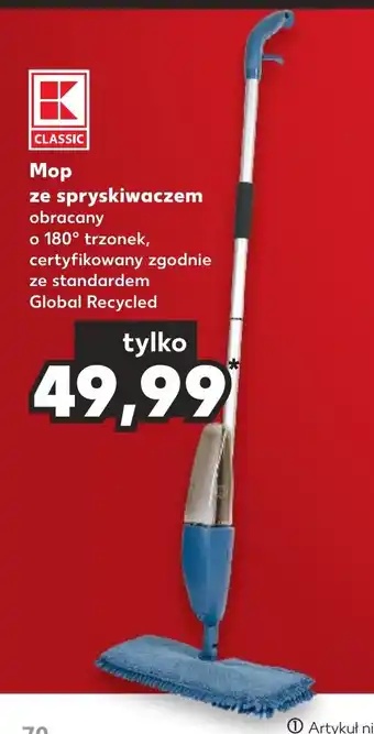Kaufland Mop ze spryskiwaczem obracany oferta