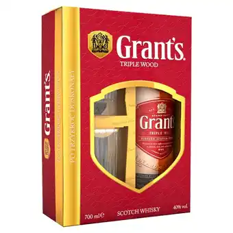 Delikatesy Centrum Grant's family reserve szkocka whisky 700 ml + 2 szklanki oferta