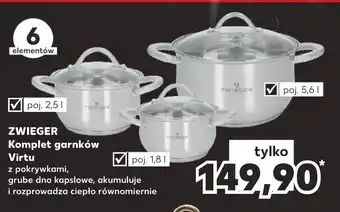 Kaufland ZWIEGER Komplet garnków Virtu oferta