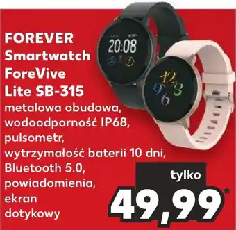 Kaufland FOREVER Smartwatch Fore Vive Lite SB-315 oferta