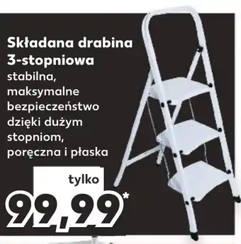 Kaufland Składana drabina 3-stopniowa oferta