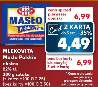 Kaufland MLEKOVITA Masło Polskie ekstra 200 g oferta