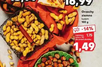 Kaufland Orzechy ziemne luzem 100g oferta