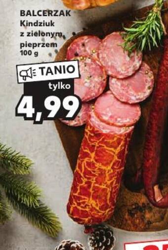 Kaufland BALCERZAK Kindziuk z zielonym pieprzem 100 g oferta