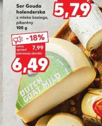 Kaufland Ser Gouda holenderska 100g oferta
