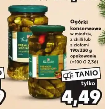 Kaufland Ogórki konserwowe 190/330g oferta