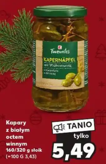 Kaufland Kapary z białym octem winnym 160/320 g oferta