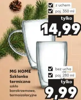 Kaufland MG HOME Szklanka termiczna poj. 280ml oferta