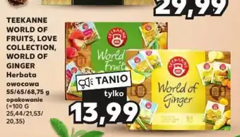 Kaufland TEEKANNE WORLD OF FRUITS LOVE COLLECTION WORLD OF GINGER Herbata owocowa 55-75g oferta