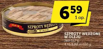 SZPROTY WĘDZONE W OLEJU