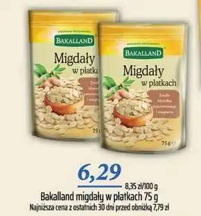 Społem Bakalland migdały w płatkach 75 g oferta