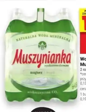 Twój Market Muszynianka naturalna woda mineralna wysokozmineralizowana niskonasycona co2 1,5 l oferta