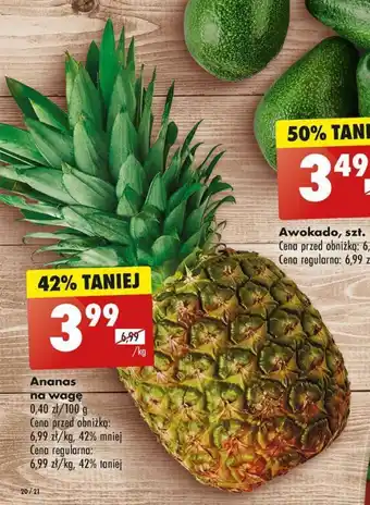 Biedronka Ananas na wagę 1 kg oferta