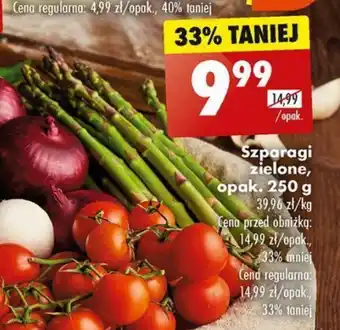 Biedronka Szparagi zielone, opak. 250 g oferta