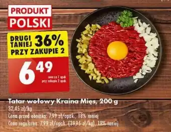 Biedronka Tatar wołowy Kraina Mięs, 200 g oferta