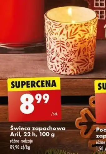 Biedronka Świeca zapachowa Aril, 22 h, 100 g oferta