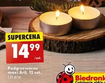 Biedronka Podgrzewacze maxi Aril, 12 szt. oferta