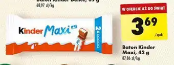 Biedronka Baton Kinder Maxi, 42 g oferta
