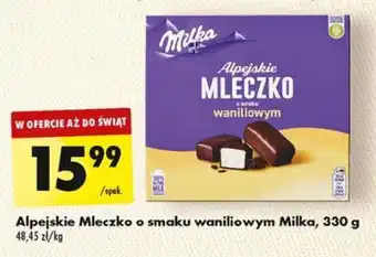 Biedronka Alpejskie Mleczko o smaku waniliowym Milka, 330 g oferta