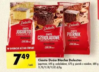 Biedronka Ciasto Duża Blacha Delecta 640-680 g oferta