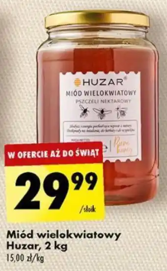 Biedronka Miód wielokwiatowy Huzar, 2 kg oferta