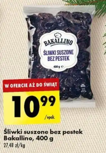 Biedronka Śliwki suszone bez pestek Bakallino, 400 g oferta