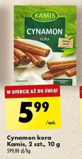 Biedronka Cynamon kora Kamis, 2 szt., 10 g oferta