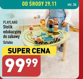 ALDI Stolik edukacyjny do zabawy Sztuka oferta
