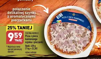 ALDI Pizza z pieca kamiennego szynka i pieczarki 430 g oferta