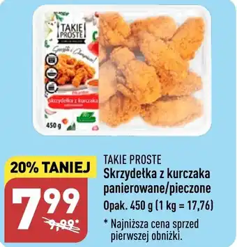 ALDI Skrzydełka z kurczaka panierowane/pieczone 450 g oferta