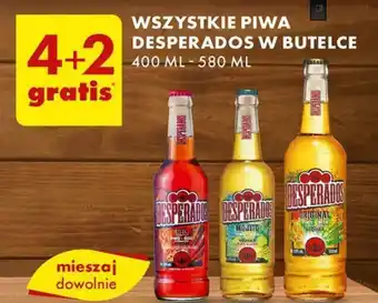 Biedronka WSZYSTKIE PIWA DESPERADOS W BUTELCE 400-580ml oferta