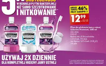 Biedronka Płyn do płukania jamy ustnej Listerine Premium 500 ml oferta