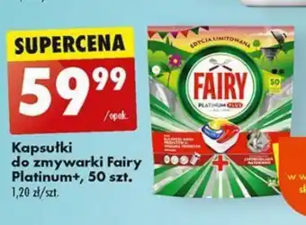 Biedronka Kapsułki do zmywarki Fairy Platinum+ 50 szt. oferta