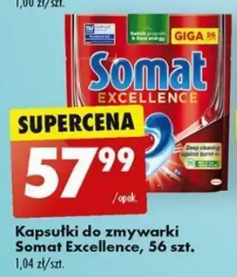 Biedronka Kapsułki do zmywarki Somat Excellence 56 szt. oferta