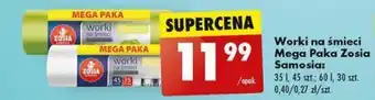 Biedronka Worki na śmieci Mega Paka Zosia Samosia 30-45szt. oferta