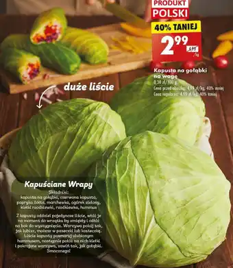 Biedronka kapusta na gołąbki1kg oferta
