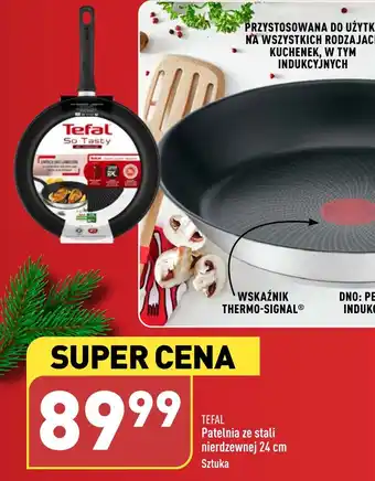 ALDI TEFAL Patelnia ze stali nierdzewnej 24 cm oferta