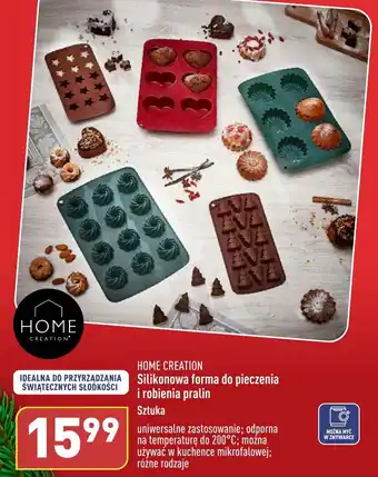 ALDI HOME CREATION Silikonowa forma do pieczenia i robienia pralin oferta