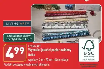 ALDI LIVING ART Wysokiej jakości papier ozdobny Rolka oferta
