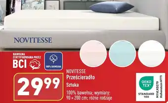 ALDI NOVITESSE Prześcieradło oferta