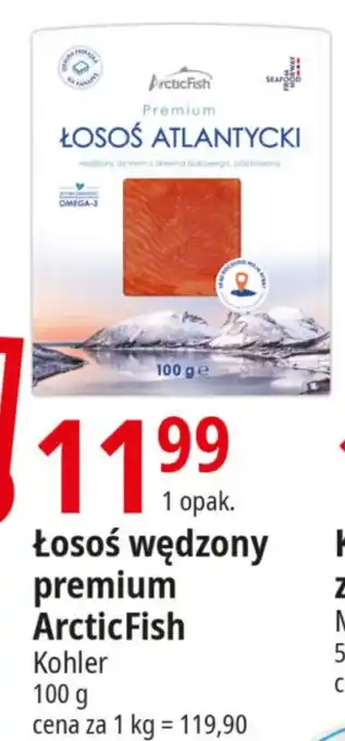 E.Leclerc Łosoś wędzony premium Arctic Fish Kohler 100g oferta